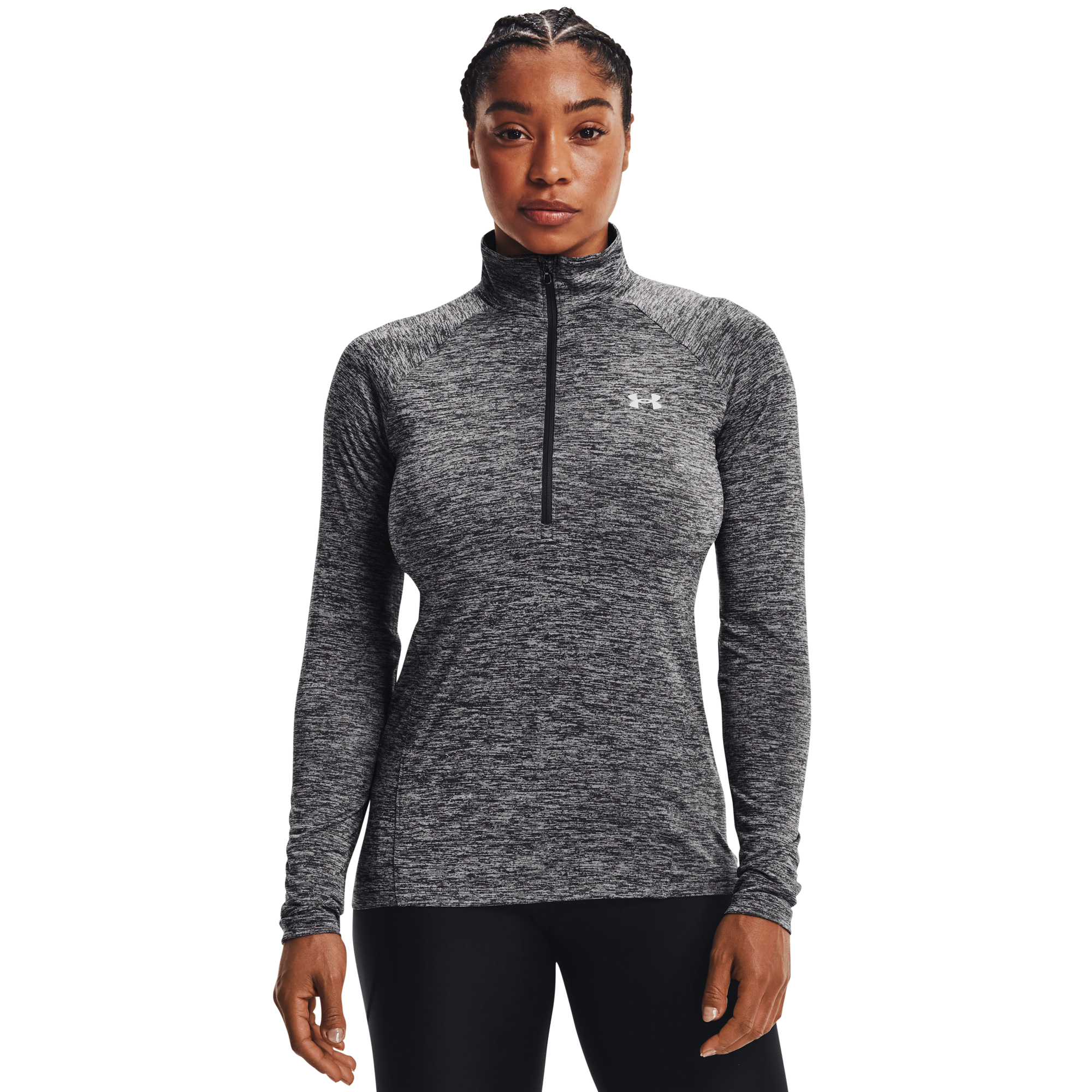 Under Armour Women’s Tech 1/2 Zip Twist Jet Gray