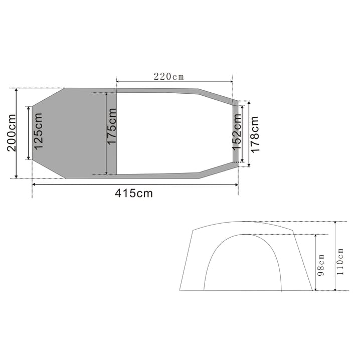 Urberg 3-person Tunnel Tent G5 Kombu Green Urberg