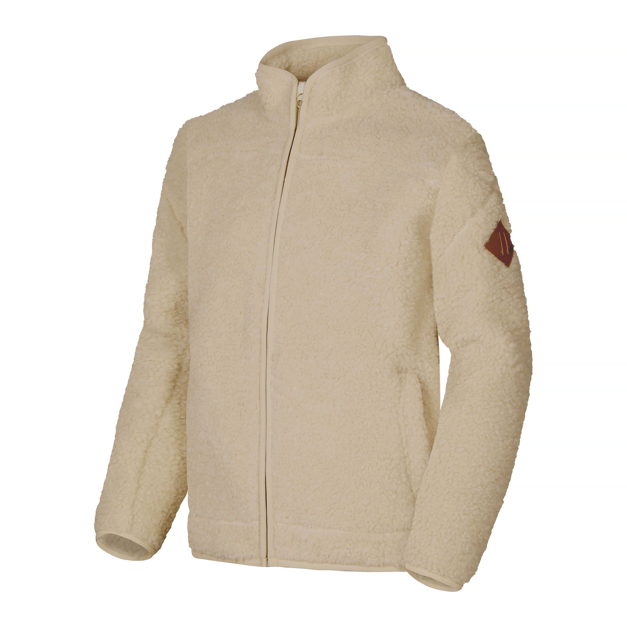 Beige pile outlet jacket