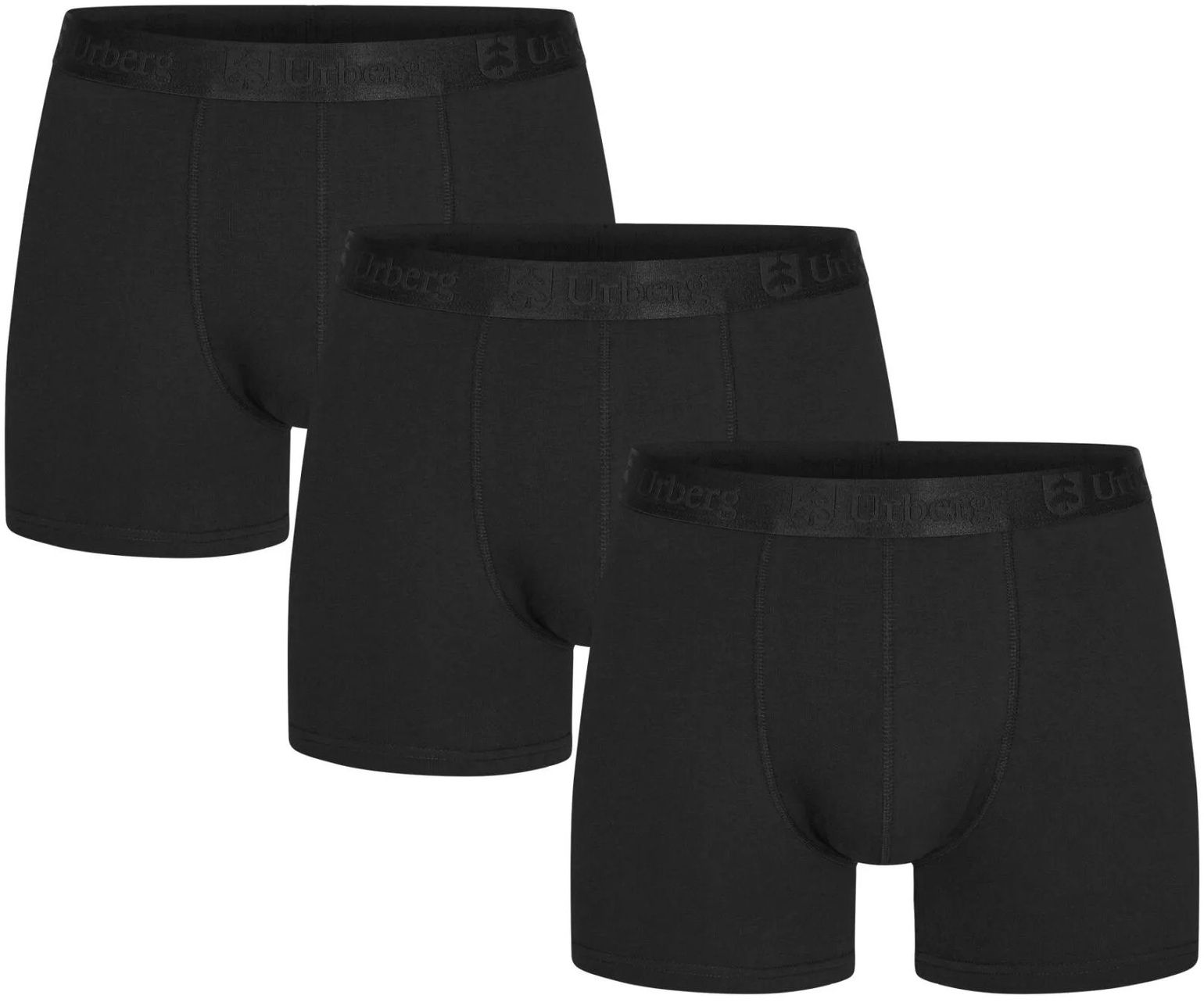 Urberg Men's Isane 3-pack Bamboo Boxers Black Beauty