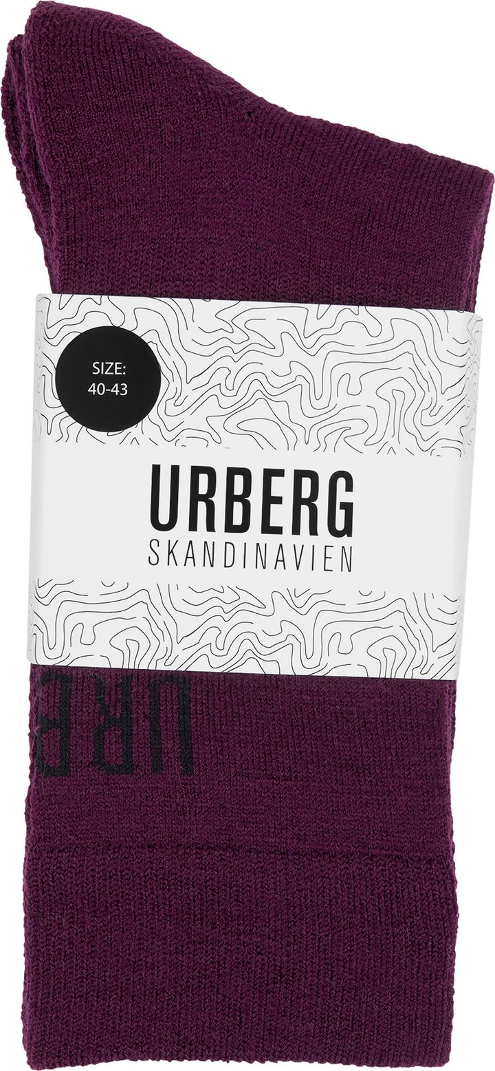 Urberg Hiking Wool Sock G2 Dark Plum Urberg