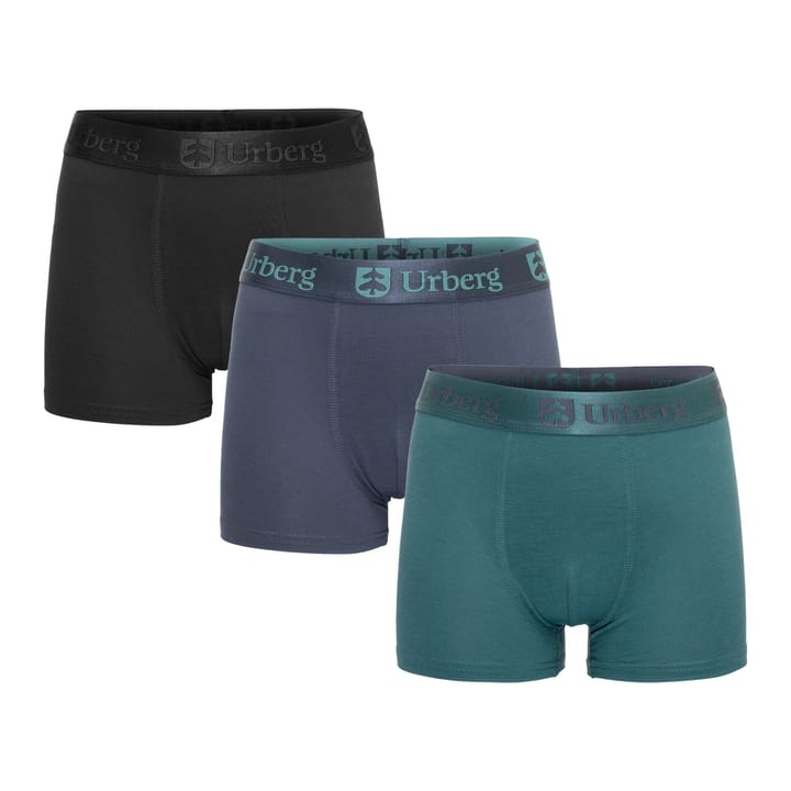 Urberg Juniors' Bamboo Boxers 3-Pack Black/Blue/Green Urberg