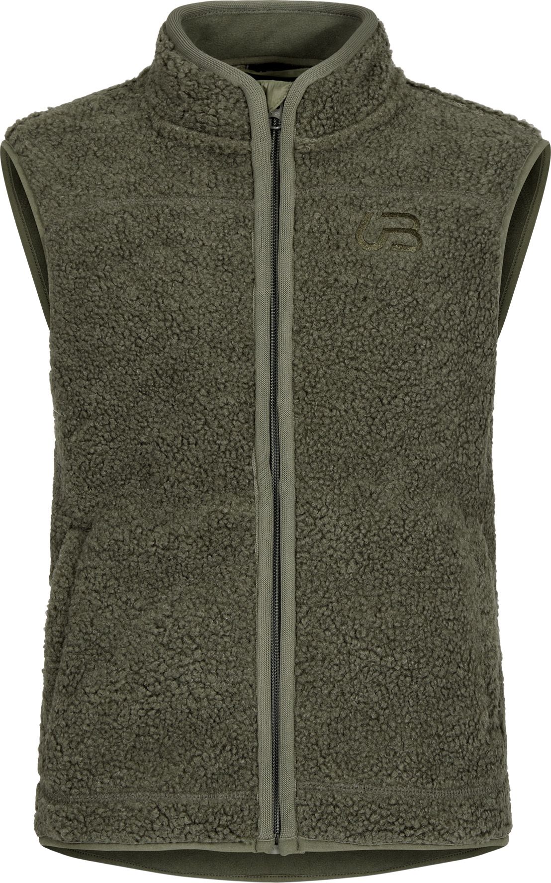 Urberg Kids' Åheim Pile Vest Deep Lichen Green