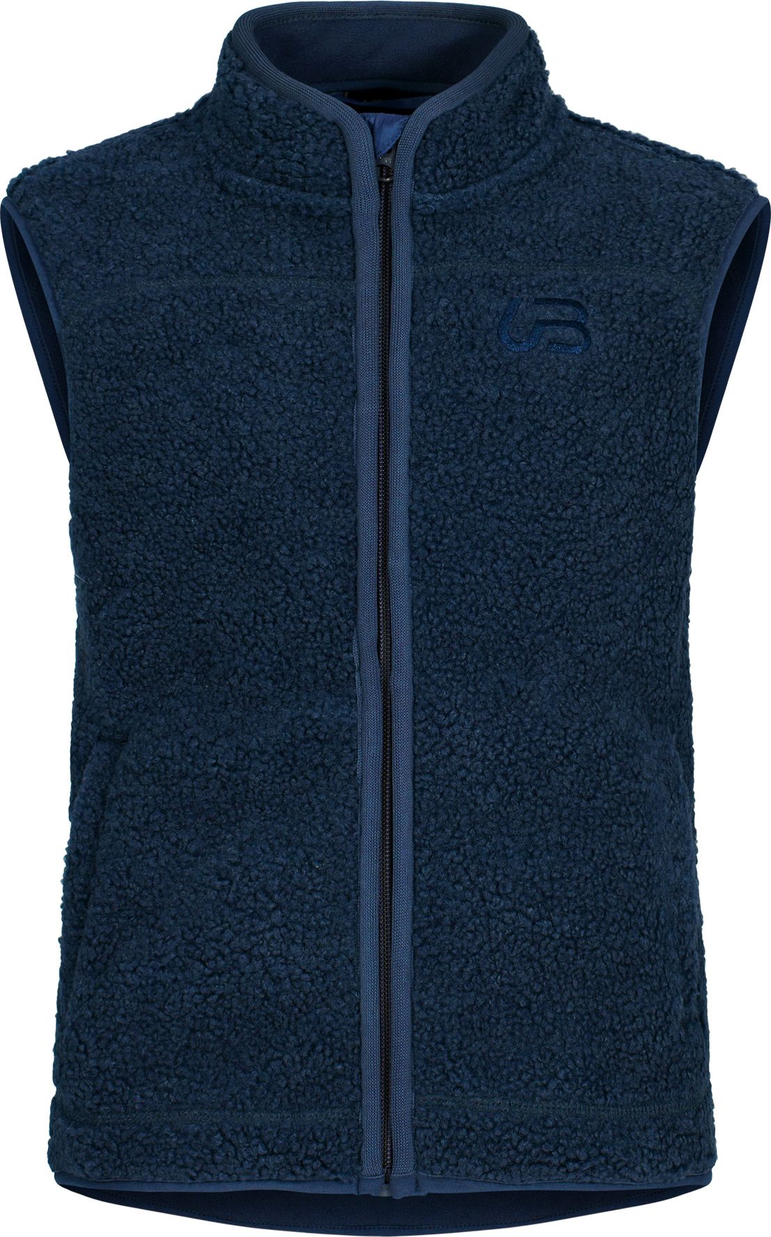 Urberg Kids' Åheim Pile Vest Midnight Navy