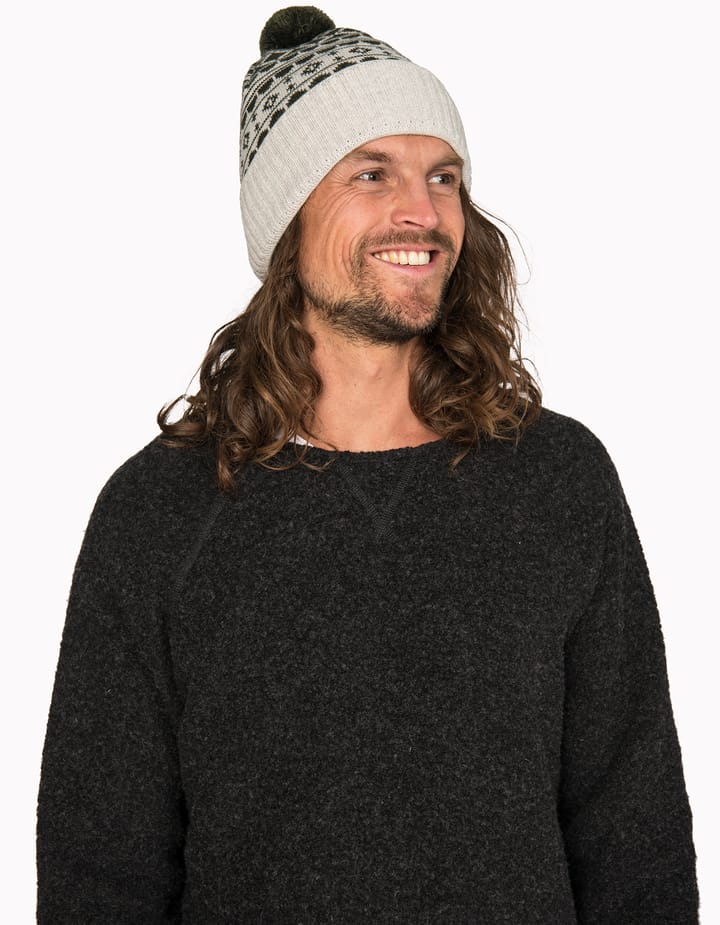 Varg Unisex Blåsten Wool Cap Grey With Green Varg