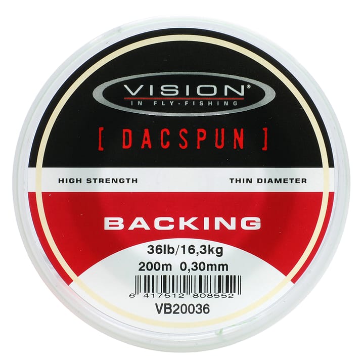 Vision Vision Dacspun Backing 200m/36lbs Fl.Green/White - 0,30mm Vision