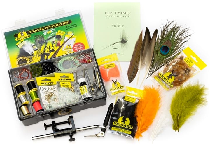 Veniard Starter Fly Tying Kit Fluebindesett Med Alt Det Nødvendige Veniard