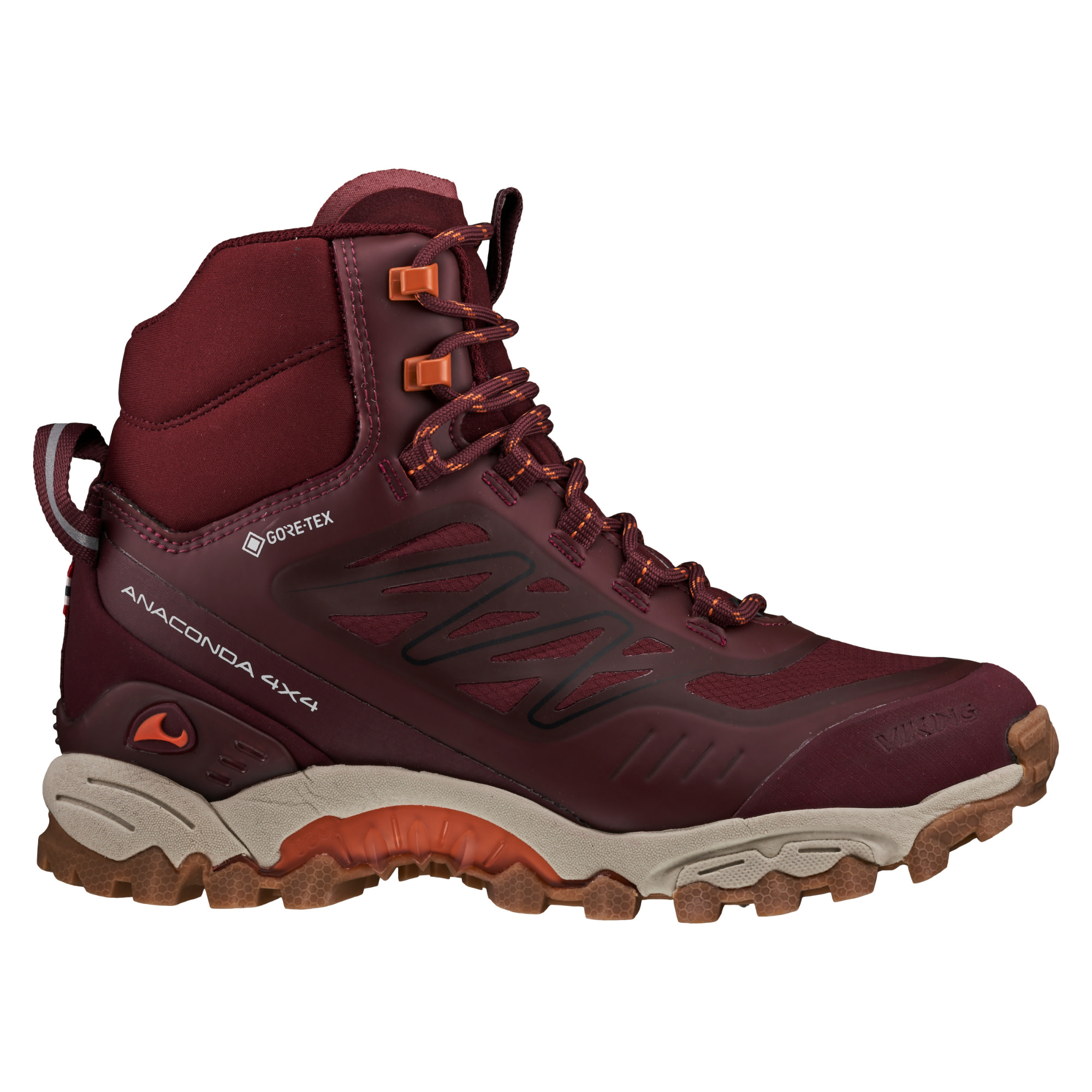 Viking Footwear Unisex Anaconda 4×4 Mid Gore-Tex Bordeaux