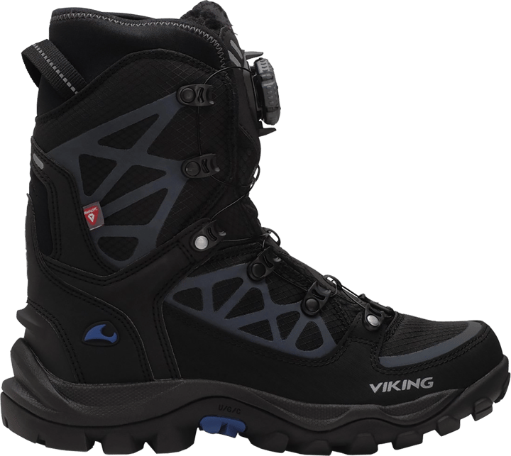 Viking Footwear Unisex Constrictor III High Waterproof Boa Black/Silver Viking Footwear