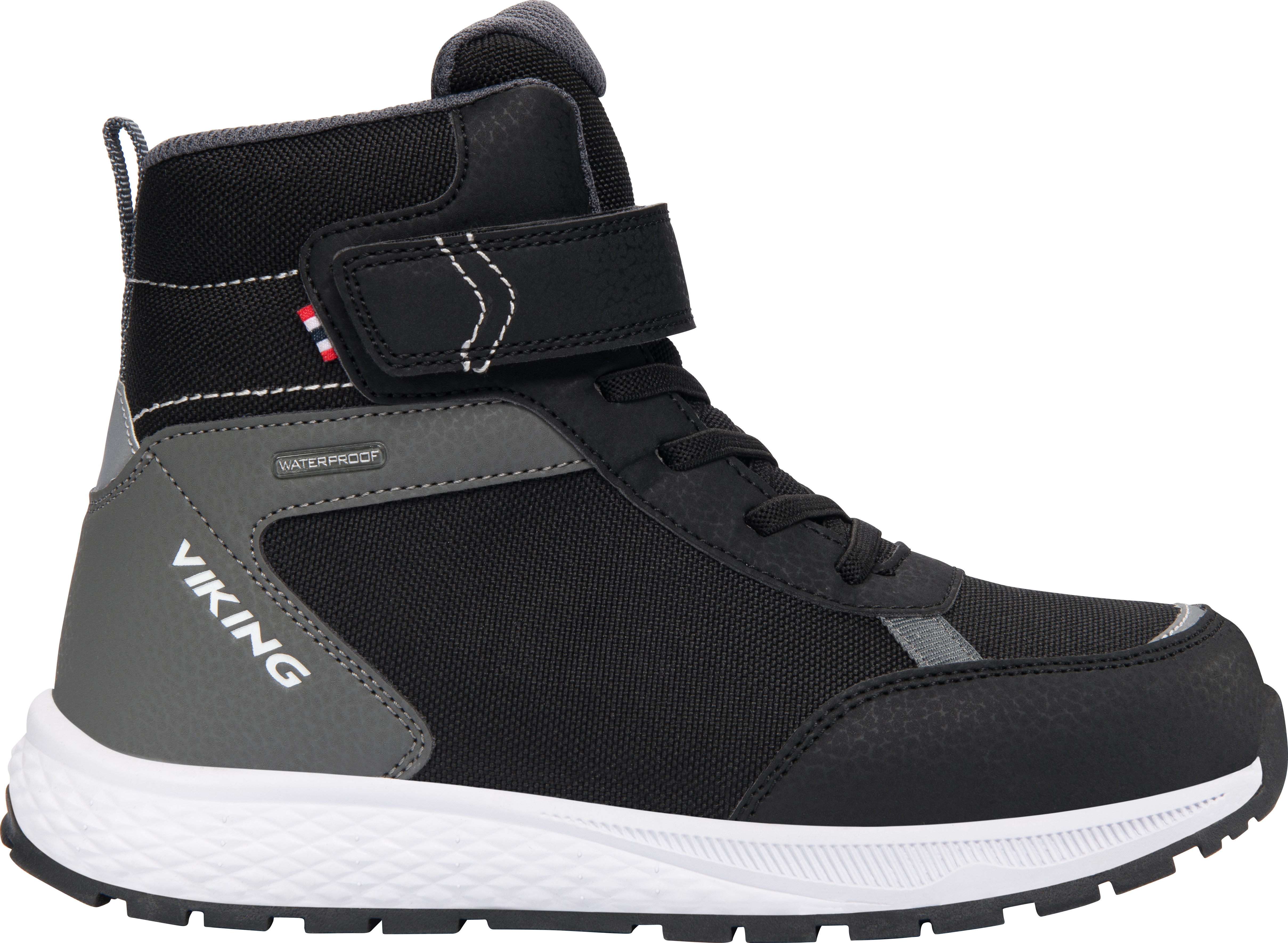 Viking Footwear Kids’ Equip Sneaker Waterproof Insulated Black/Grey