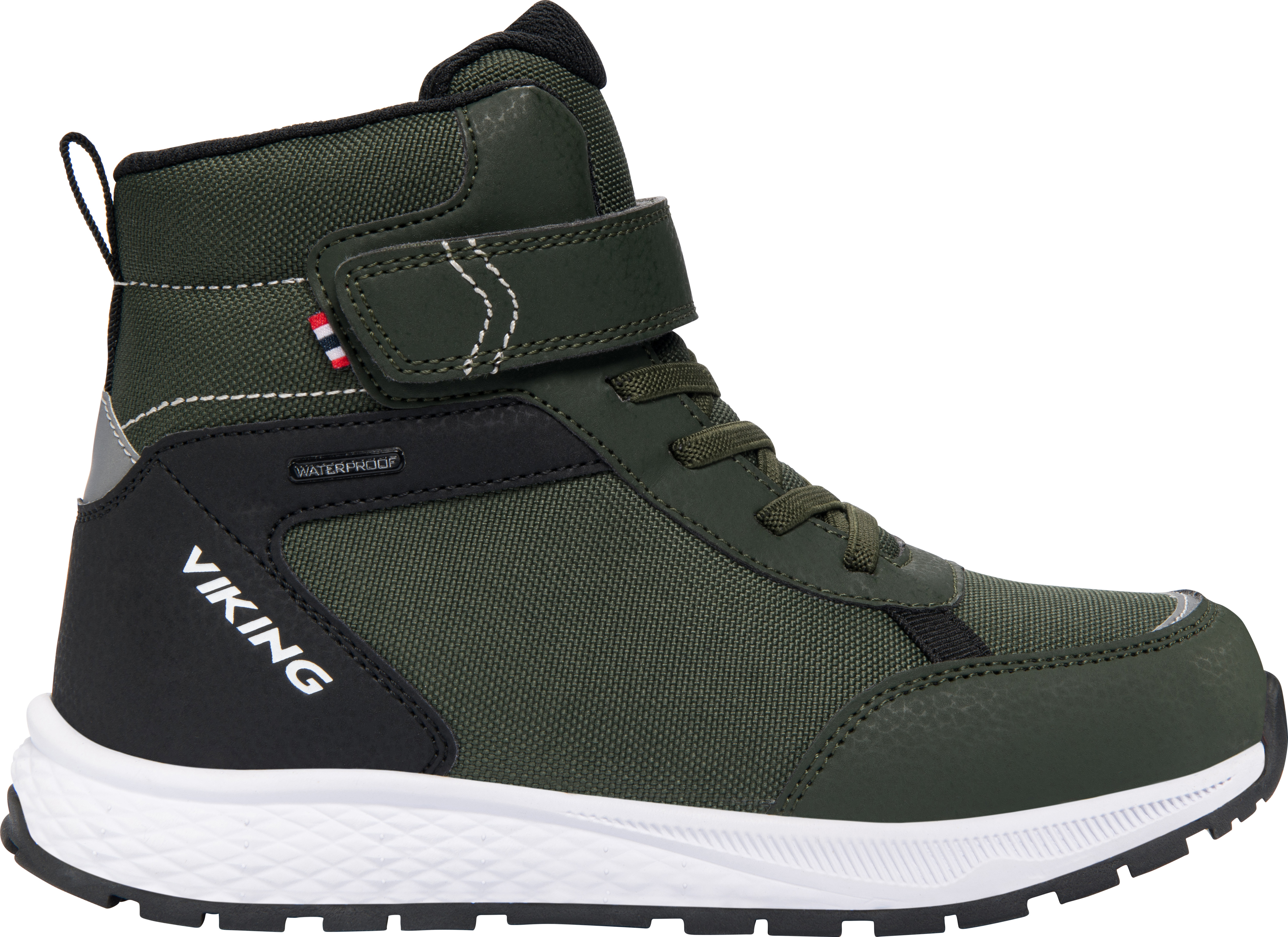 Viking Footwear Kids' Equip Sneaker Waterproof Insulated Pine/Black, 31