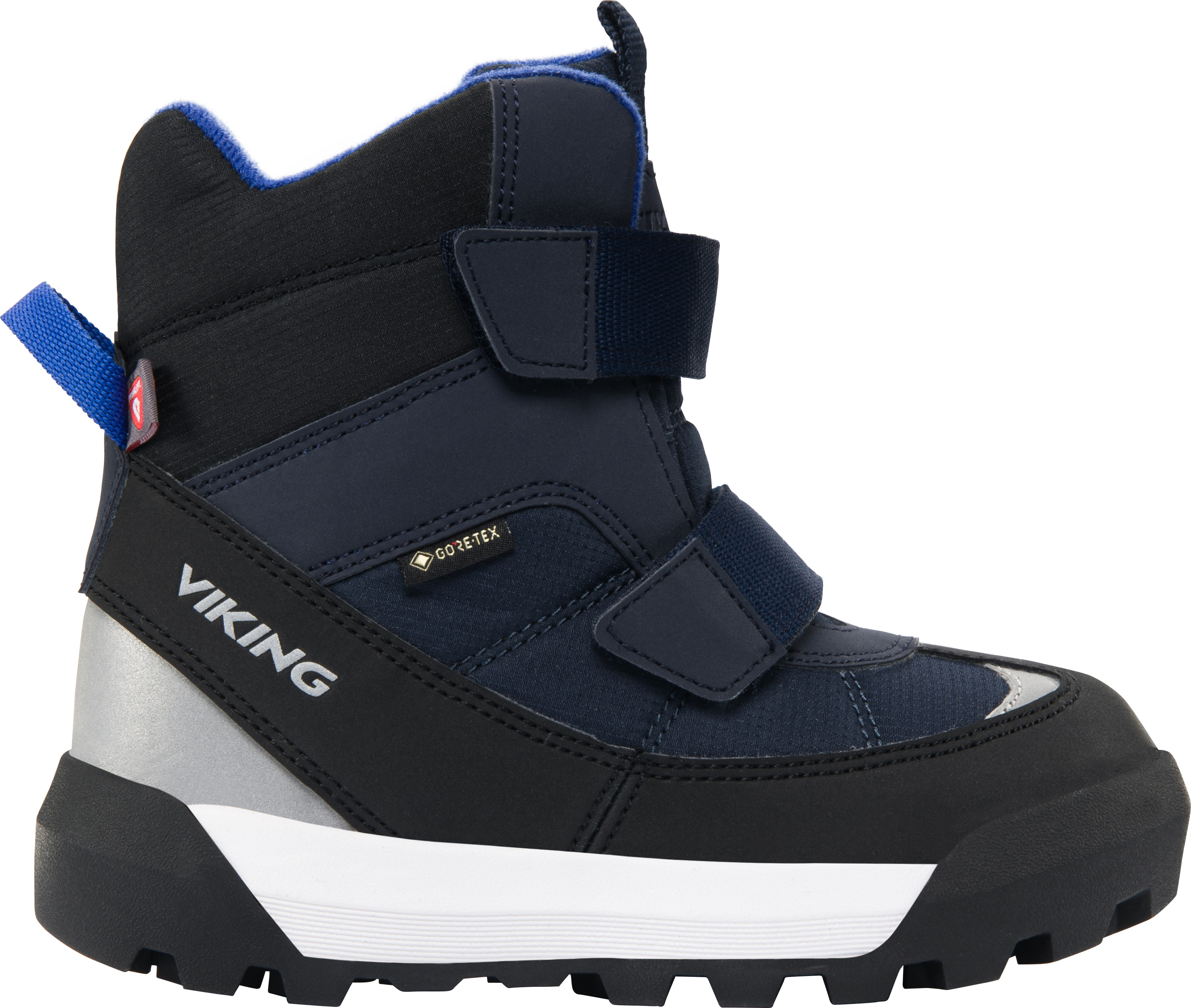 Viking Footwear Juniors’ Expower Warm GORE-TEX velcro Navy/Royal Blue