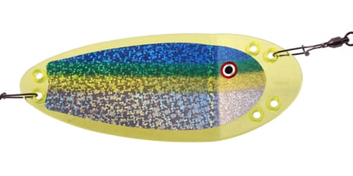 VK-Products Vk-Salmon S Chartreuse Blue Green Yellow 15cm Flasher Chartreuse Series VK-Products