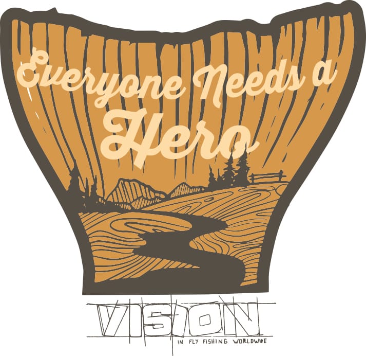 Vision Vision Hero Sticker 120mm Dekorklistremerke Vision