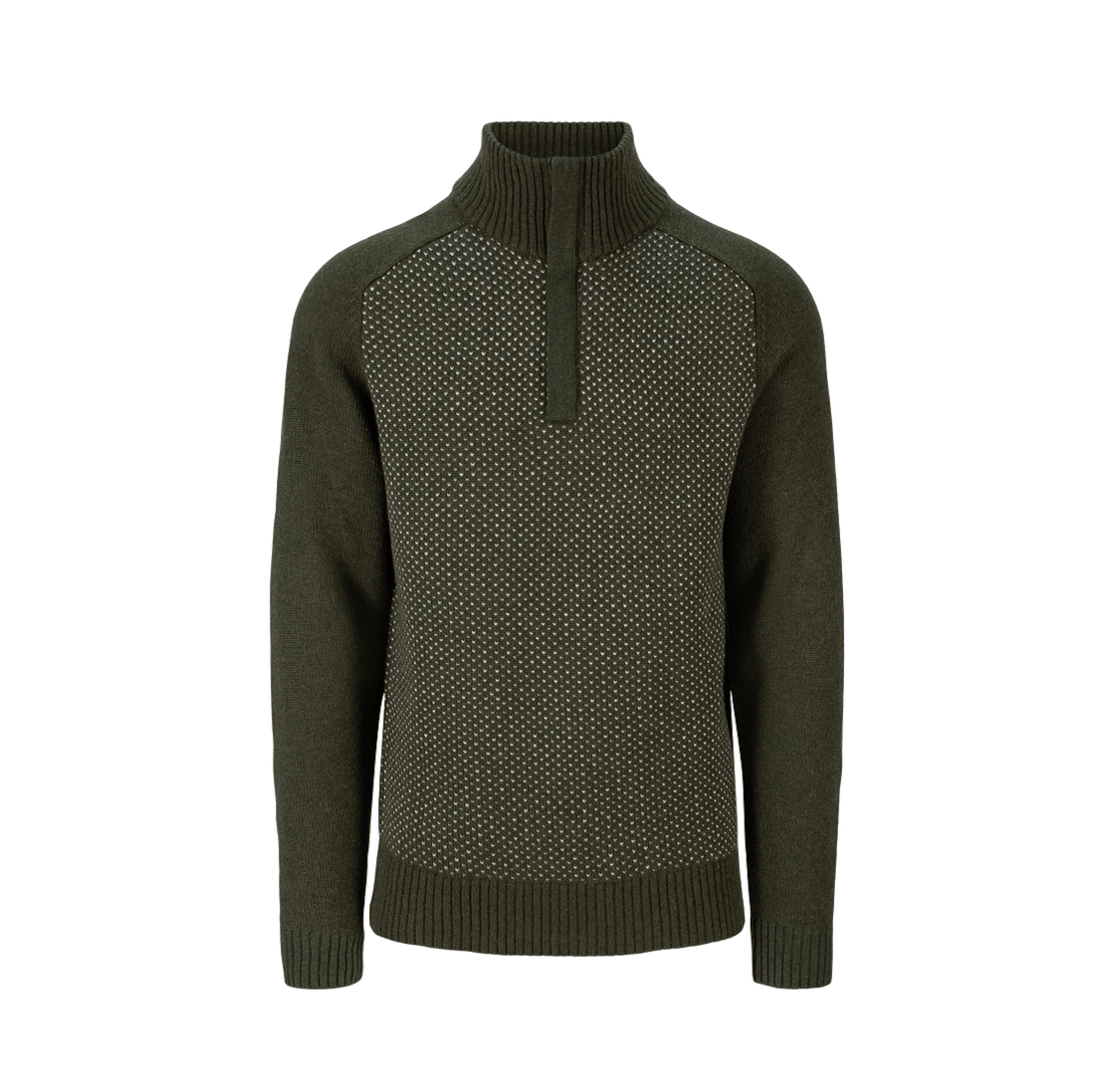 Tufte Wear M Robin Low Half-Zip Forest Night Melange