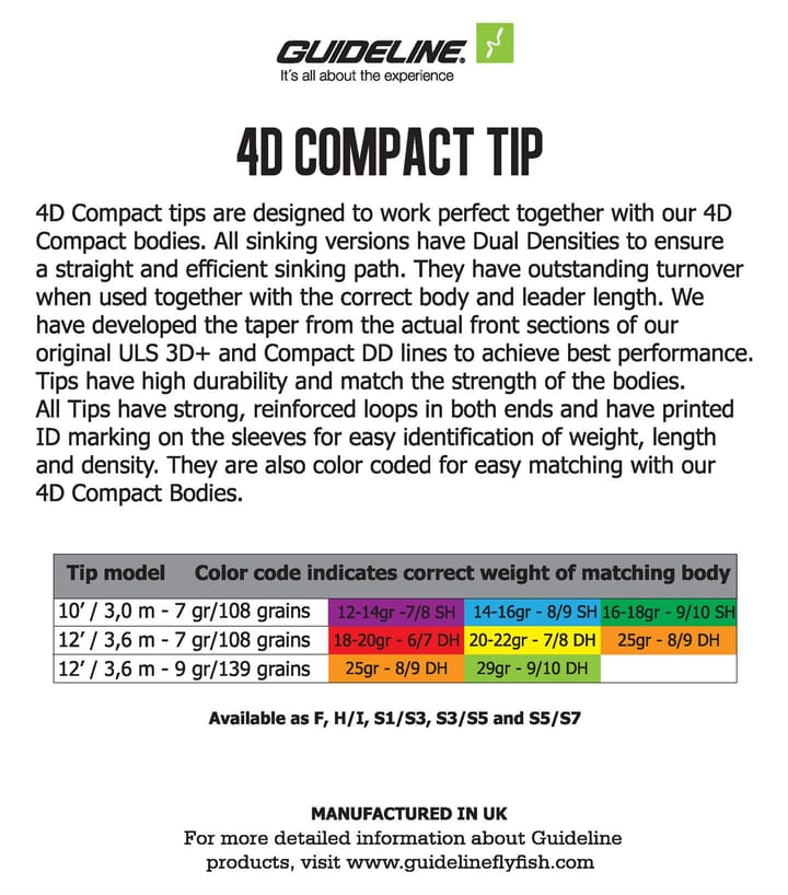 Guideline Guideline 4d Compact Tip 12' Guideline