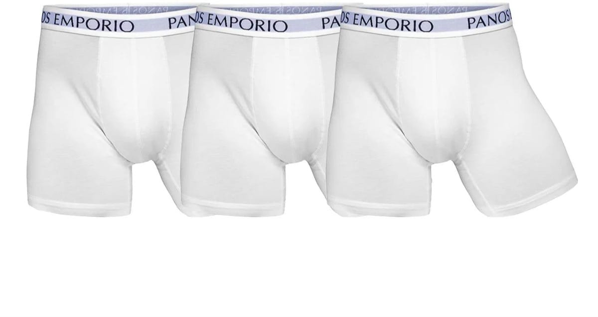 Panos Emporio PE 3PK BASE BAMBOO BOXER WHITE