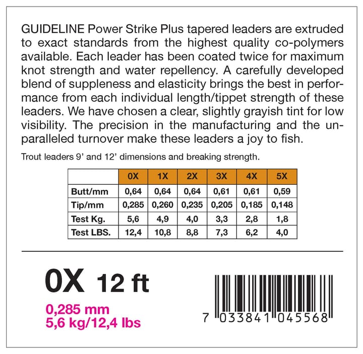 Guideline Guideline Power Strike 12' 3-Pack Guideline