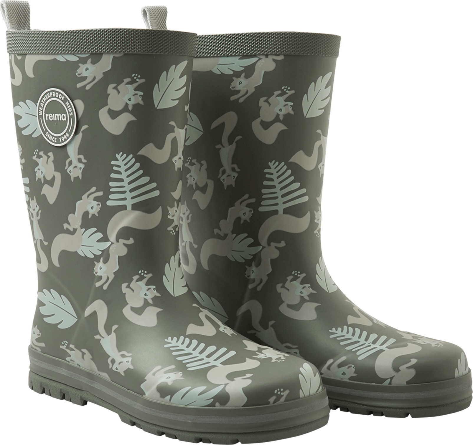 Reima Kids' Rain Boots Taika 2.0 Greyish Green, 24