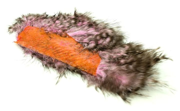 Whiting Whiting Mini Bird Fur Grizzly Dyed Shell Pink Whiting