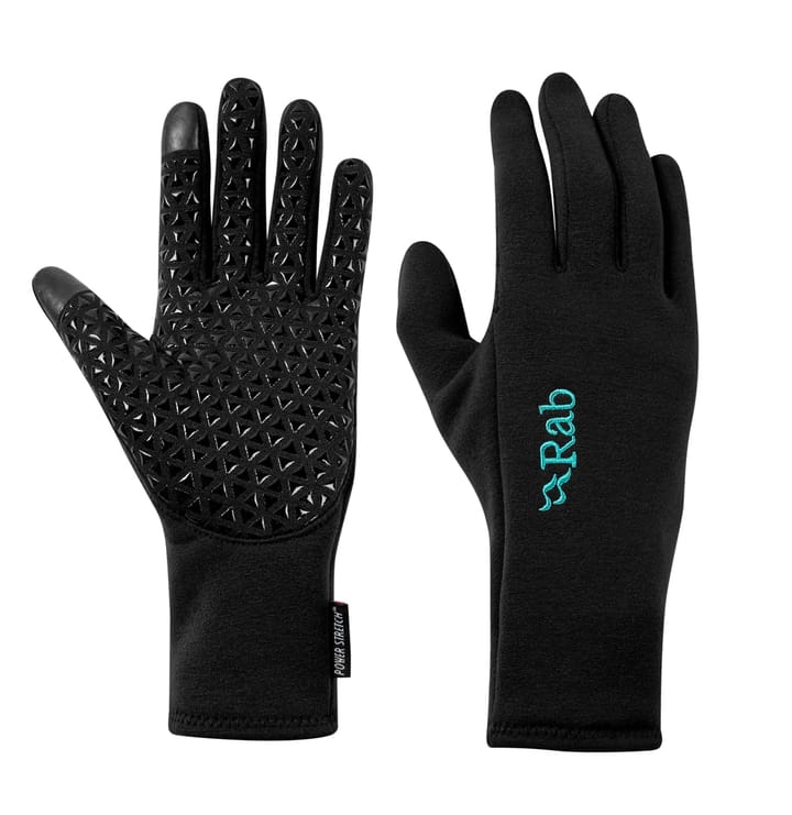 Rab Power Stretch Contact Grip Gloves Wmns Black Rab