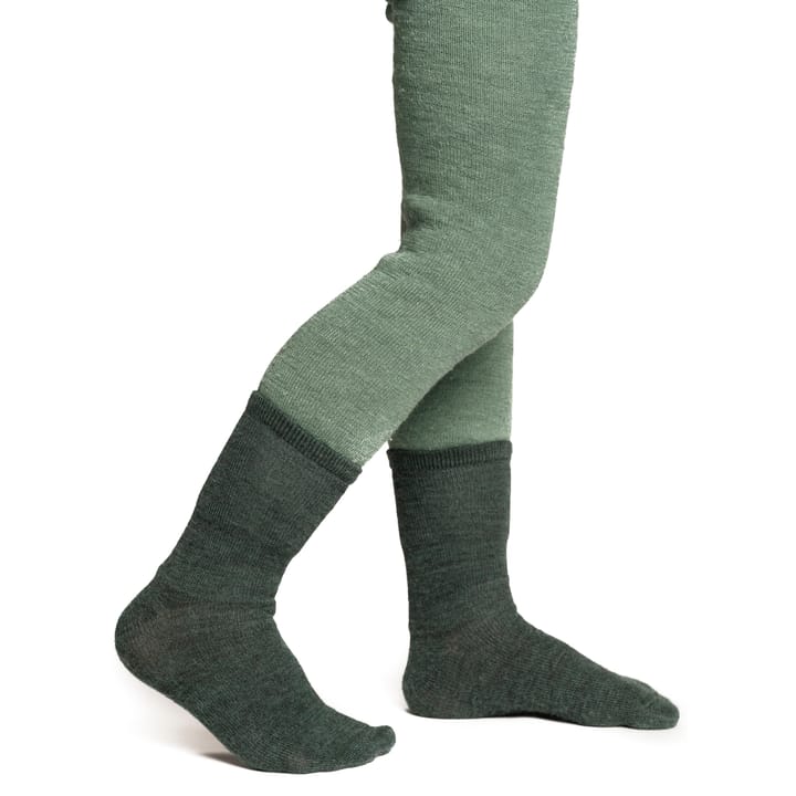 Woolpower Kids' Socks Liner Classic Forest Green Woolpower