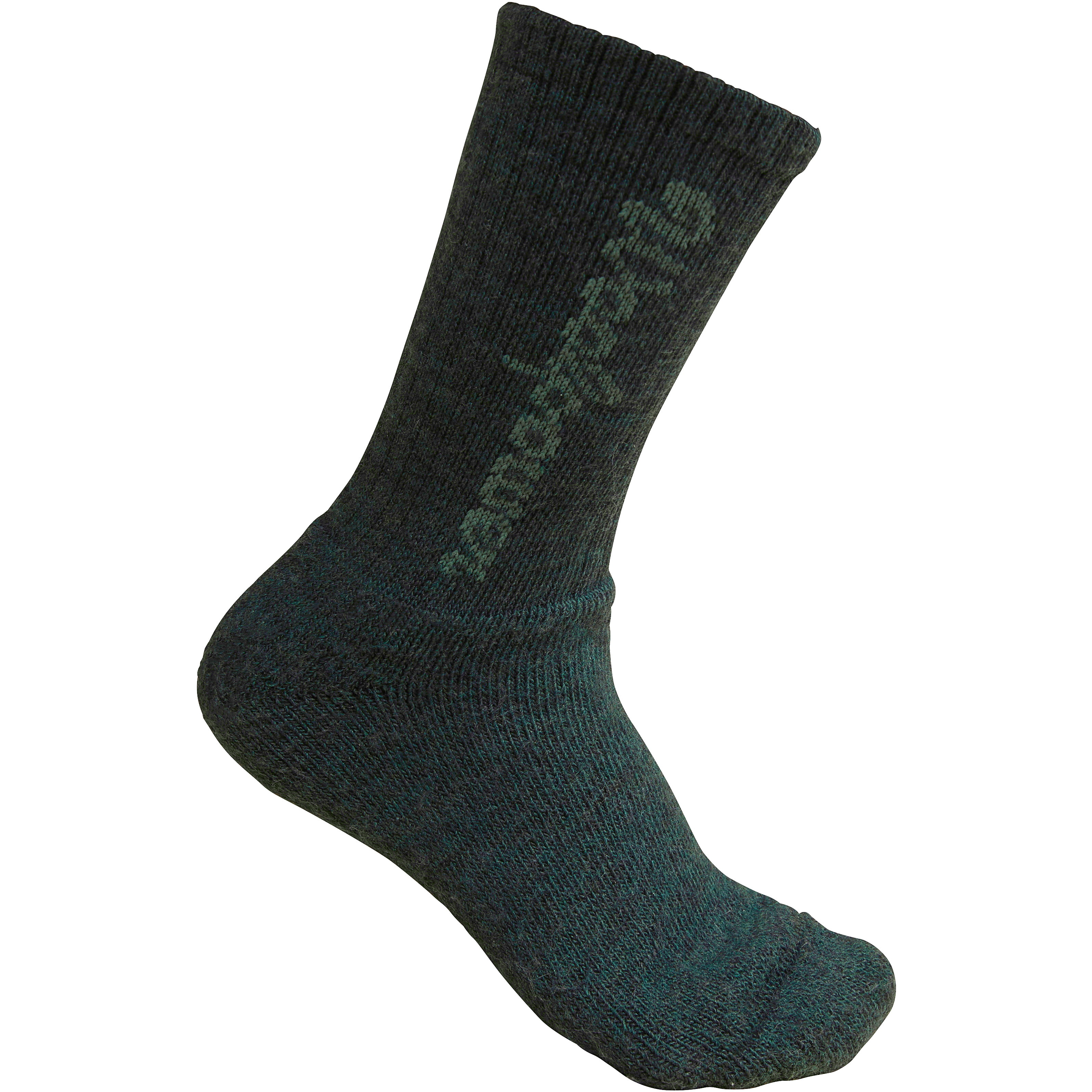 Woolpower Kids’ Socks Logo 400 Forest Green