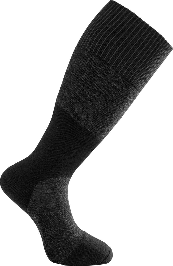 Woolpower Socks Skilled Knee High 400 Dark Grey/Black Woolpower