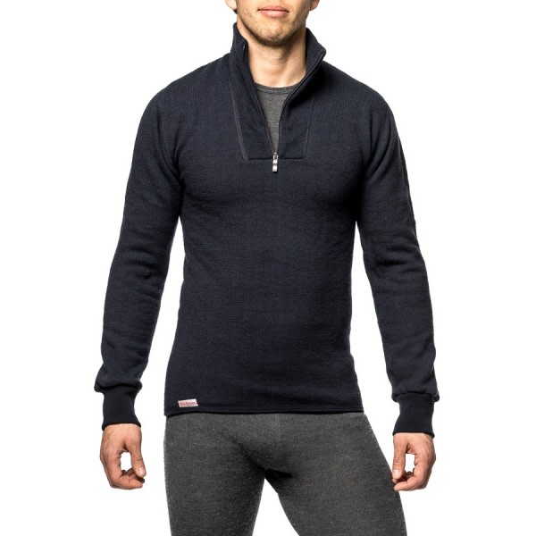 Woolpower Zip Turtleneck 400 Dark Navy