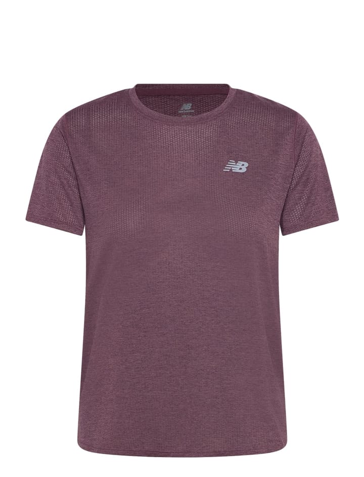 New Balance Women's Athletics T-Shirt Faded Plum Heather