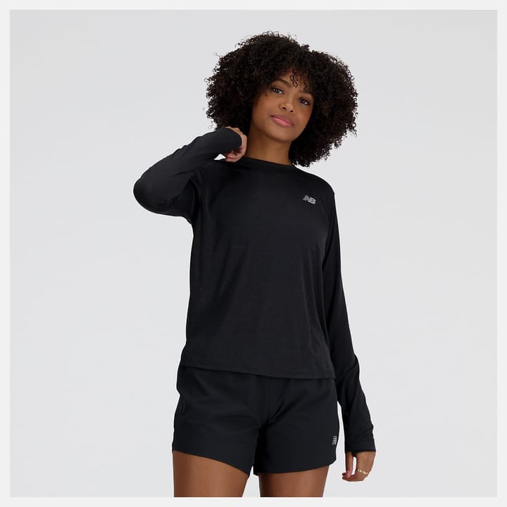 New Balance Athletics Long Sleeve Black Heather