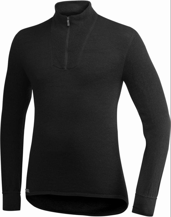 Woolpower Zip Turtleneck 200 Black Woolpower